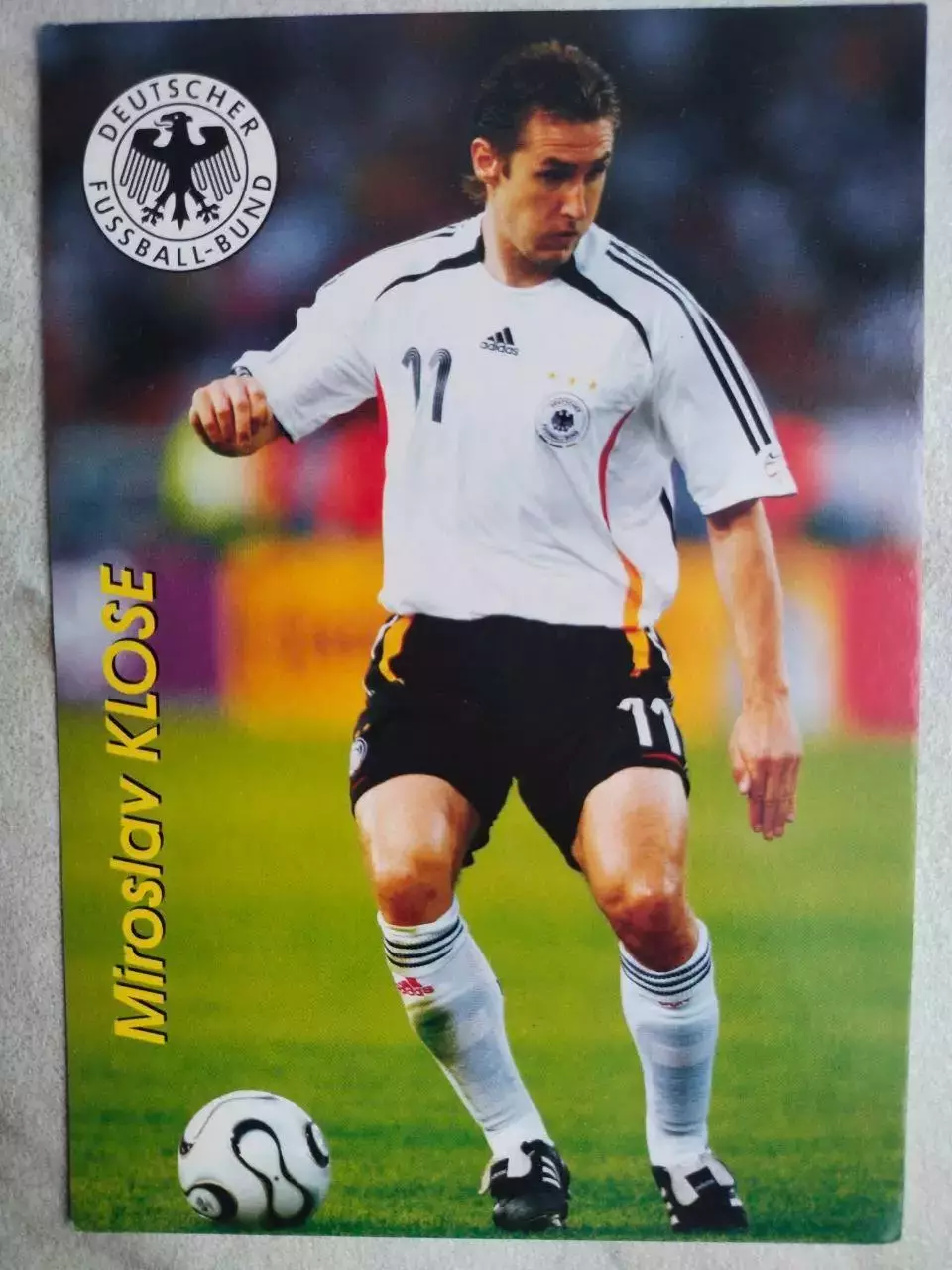Из серии открыток В МИРЕ ФУТБОЛА GERMANY Miroslav KLOSE Мирослав КЛОЗЕ № 857