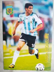 Из серии открыток В МИРЕ ФУТБОЛА ARGENTINA Juan RIQUELME Хуан РИКЕЛЬМЕ № 861