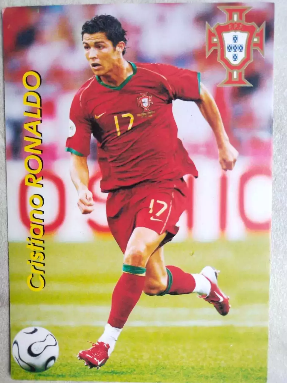 Из серии открыток В МИРЕ ФУТБОЛА PORTUGAL Cristiano RONALDO РОНАЛЬДУ № 868