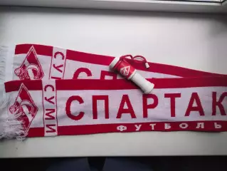 Атрибутика футбольного болельщика клуба Спартак Горобина Суми