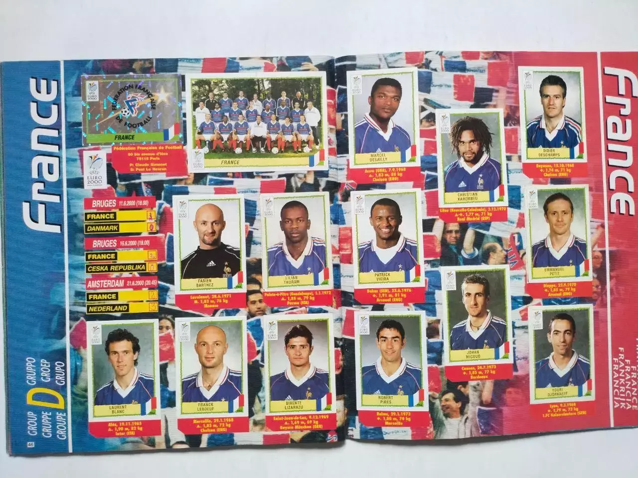 Заполнений альбом фирми PANINI - UEFA EURO 2000 вклеены все 358 наклеек 4