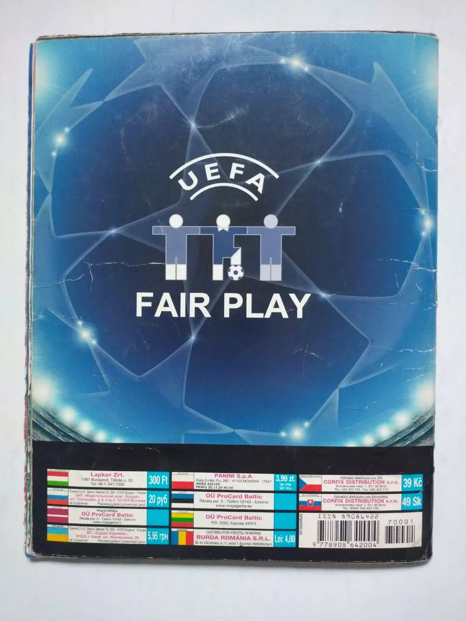 Альбом для наклеек фирмы PANINI - Лига чемпионов УЕФА 2007 - 2008 г.г. 4