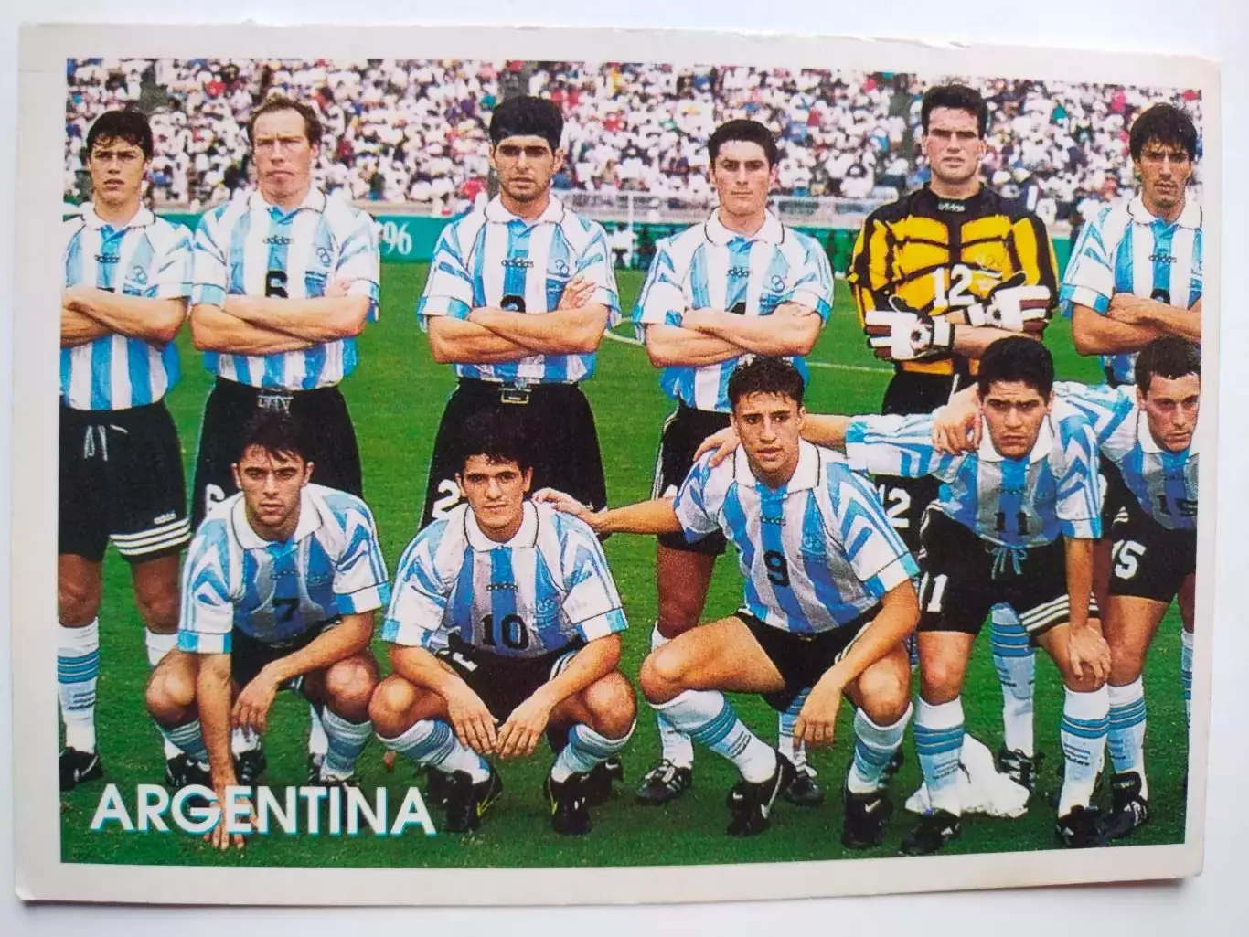 Открытка сборная Аргентина