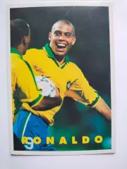 Открытка футболист Роналдо игрок сборная Бразилия