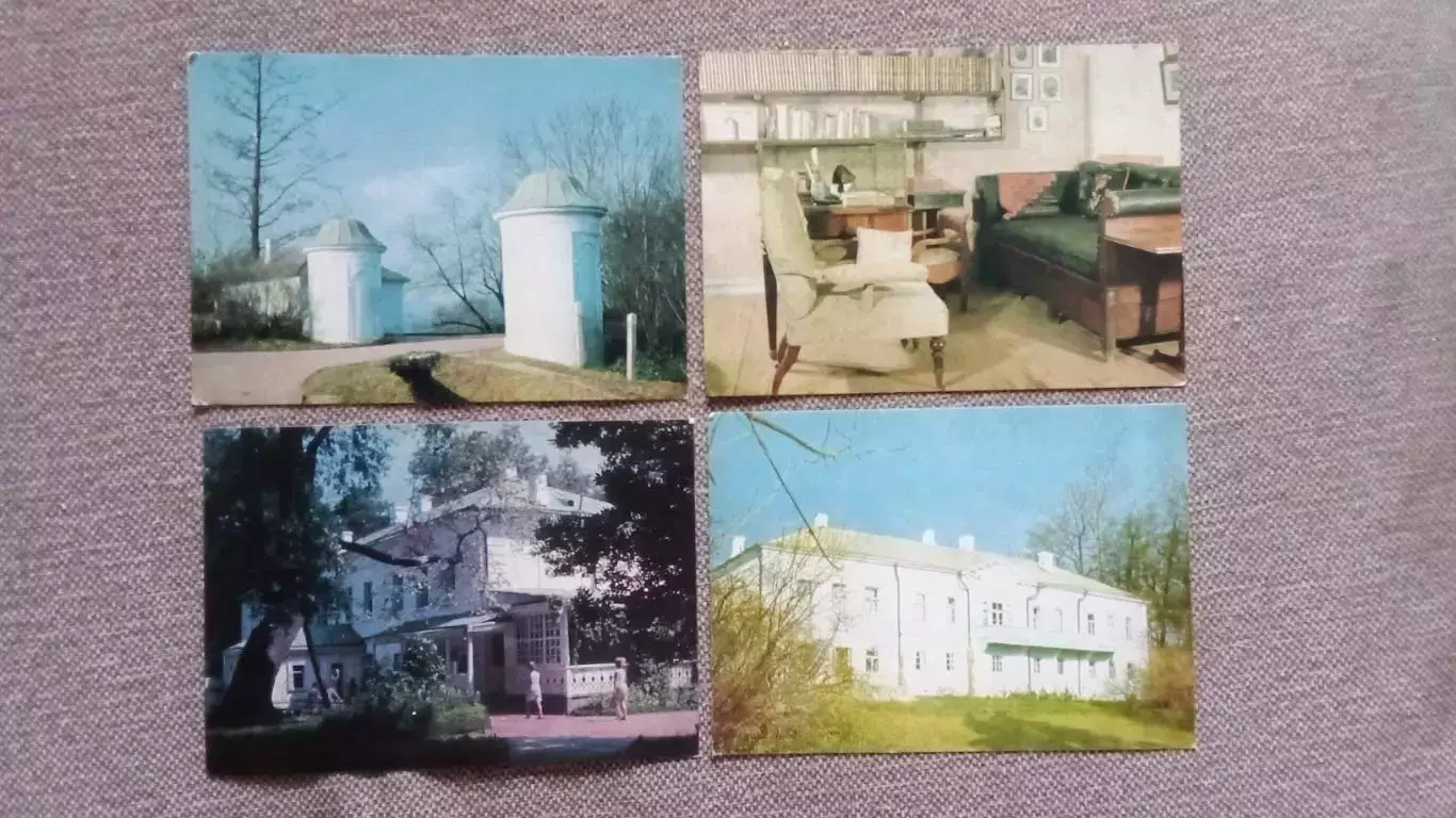 Памятные места СССР : Ясная Поляна 1968 г. полный набор - 12 открыток (Толстой) 3