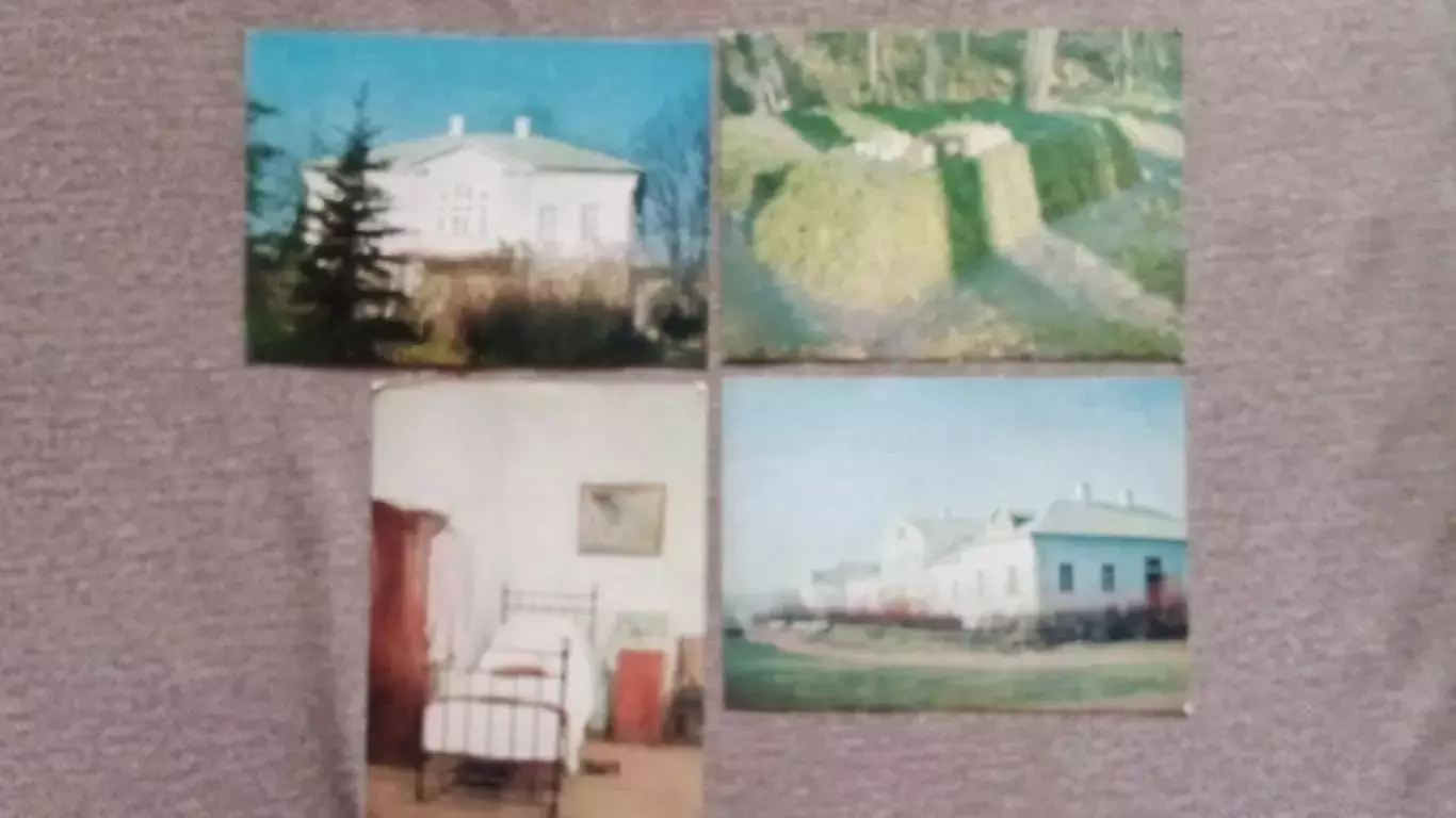 Памятные места СССР : Ясная Поляна 1968 г. полный набор - 12 открыток (Толстой) 4