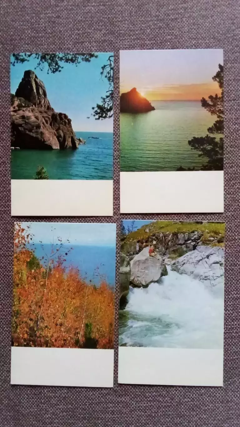 Памятные места СССР : Озеро Байкал 1971 г. полный набор - 15 открыток (Природа) 4