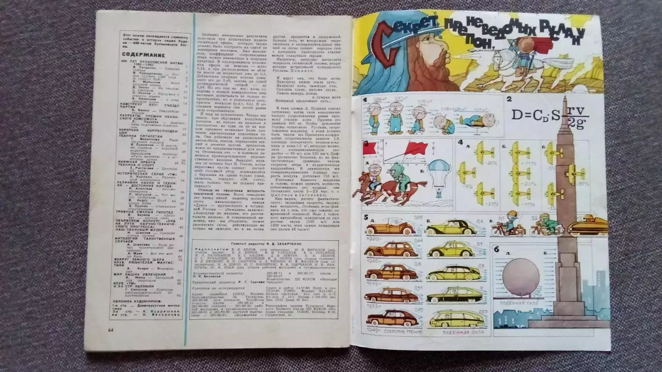 Журнал Техника молодежи № 9 (сентябрь) 1980 г. Танк Военная техника Транспорт 2