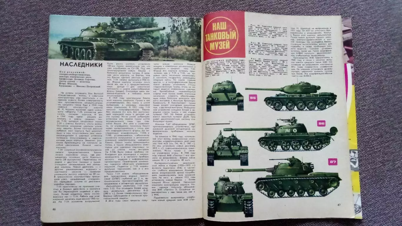Журнал Техника молодежи № 10 (октябрь) 1981 г. Танк Военная техника Ракета 4