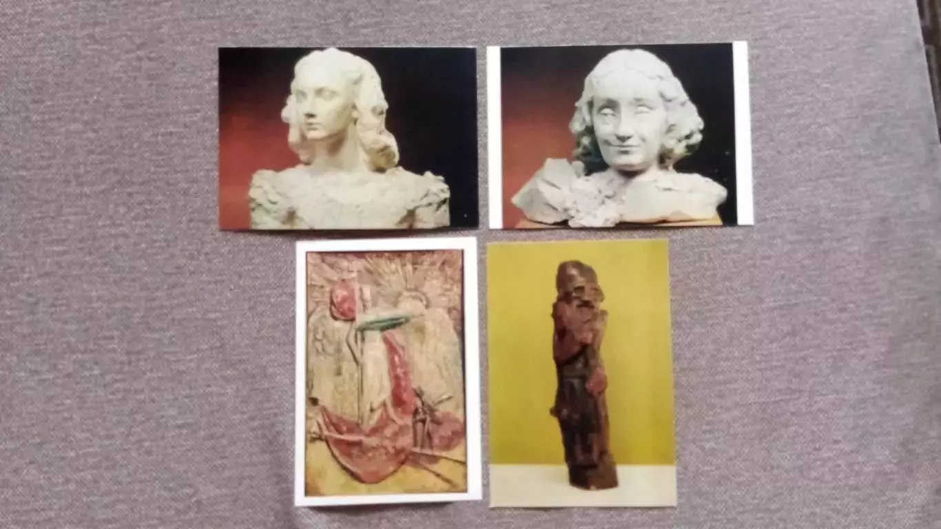 Музей-мастерская художника СССР С.Т. Коненкова 1976 г. полный набор-13 открыток 4