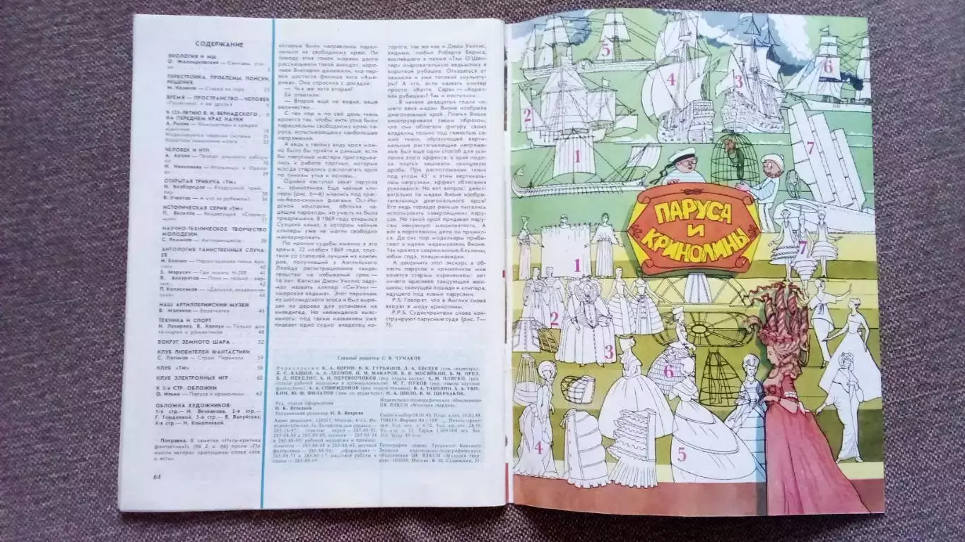 Журнал Техника молодежи № 3 (март) 1988 г. Оружие Авиация Корабль Техника 2