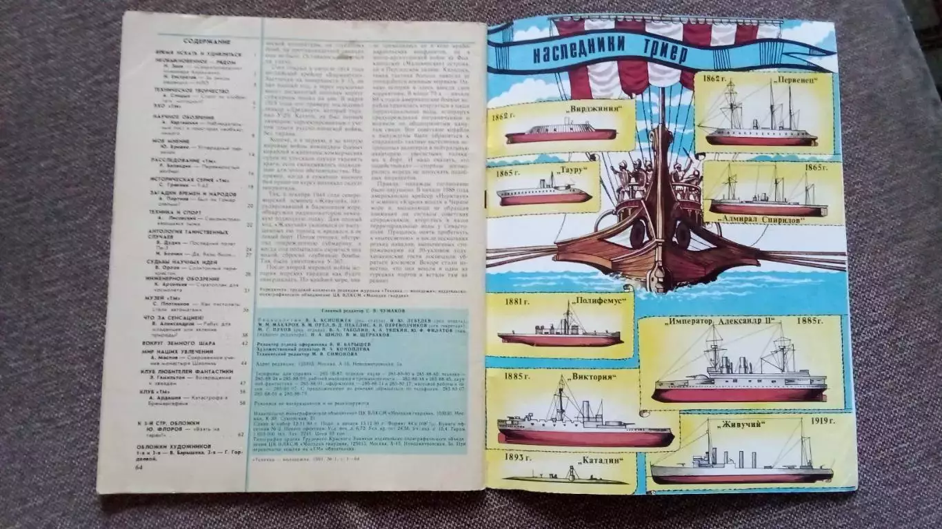 Журнал Техника молодежи № 1 (январь) 1991 г. Танк Оружие Военная техника 2