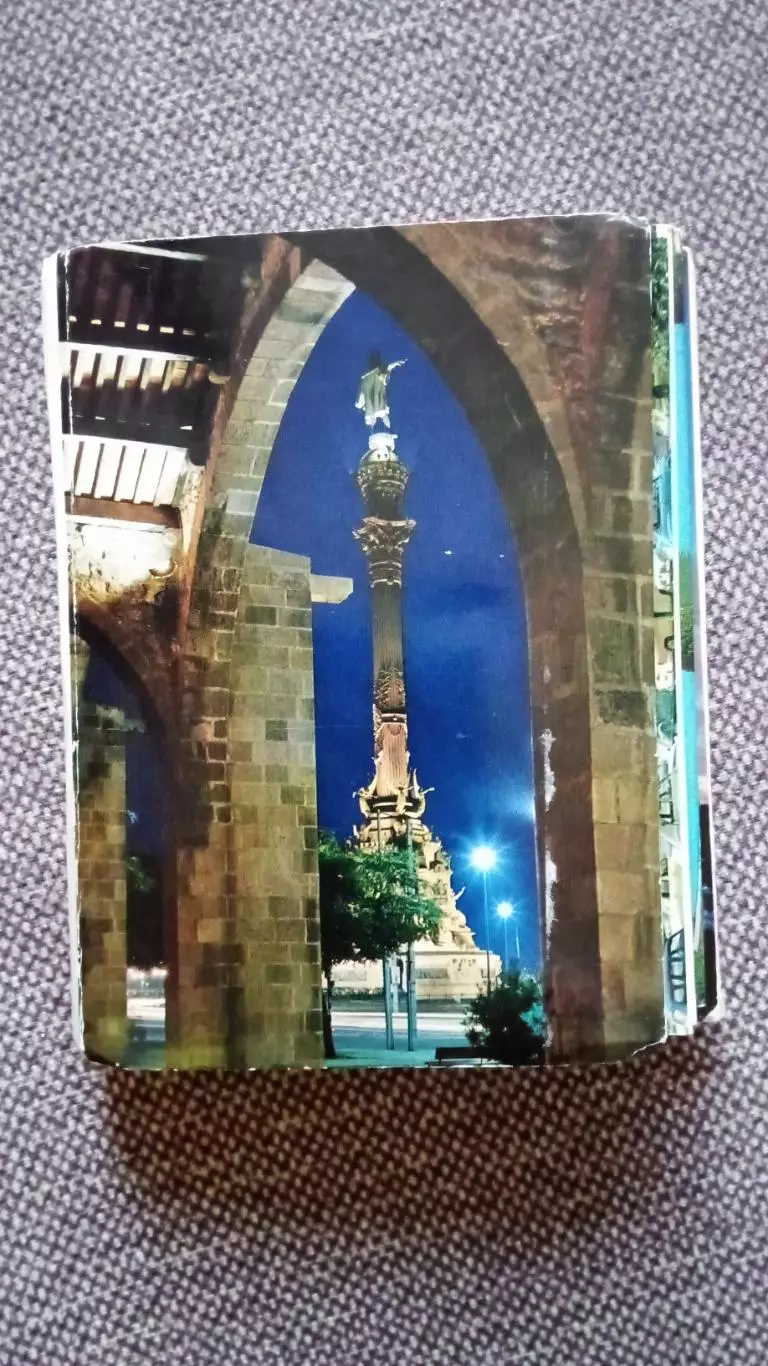 Испания (Espana) - Барселона (Barcelona) полный набор - 18 открыток раскладушка 1