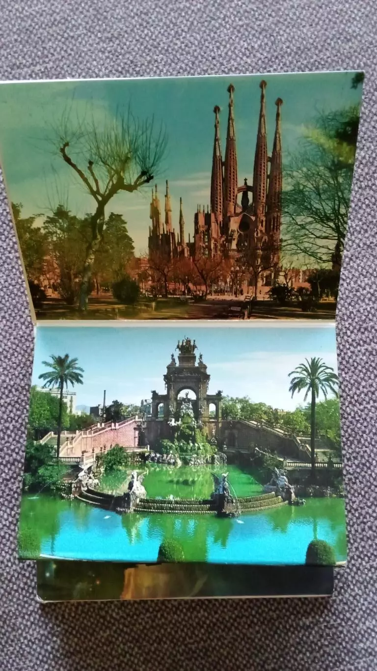 Испания (Espana) - Барселона (Barcelona) полный набор - 18 открыток раскладушка 4