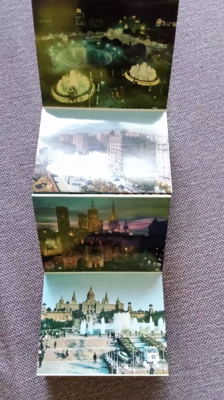 Испания (Espana) - Барселона (Barcelona) полный набор - 18 открыток раскладушка 6