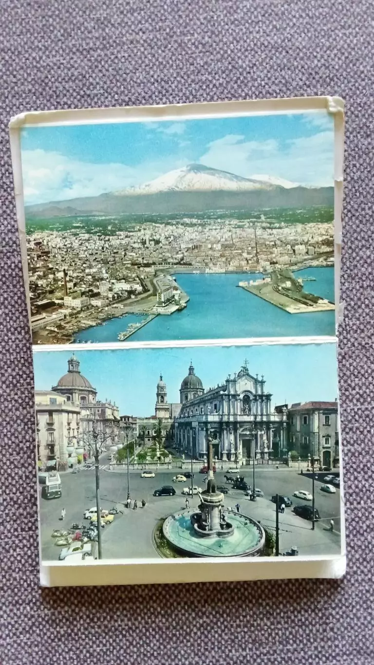 Италия ( Italy ) Катания (Catania) 70 - е годы полный набор - 18 открыток 2