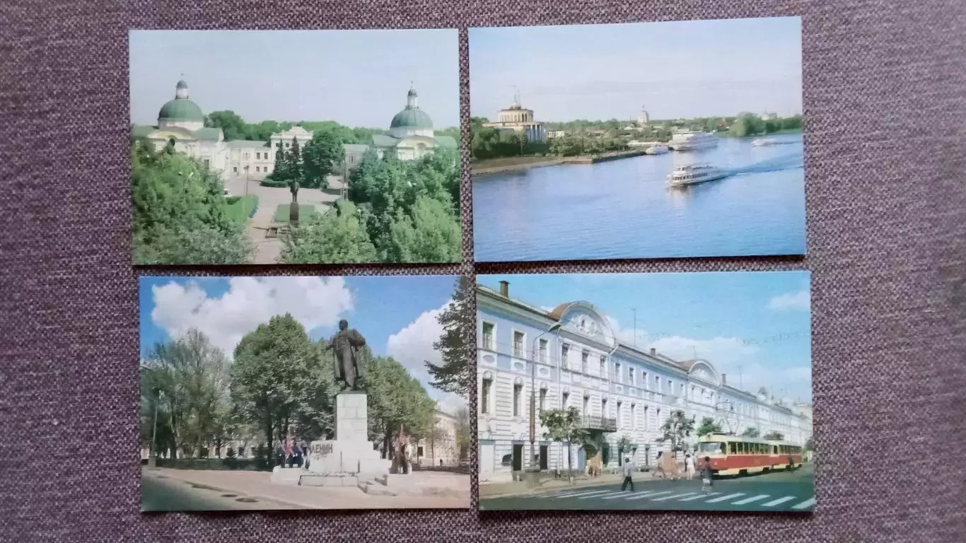 Города СССР : Калинин (Тверь) 1987 г. полный набор - 15 открыток (чистые) 2