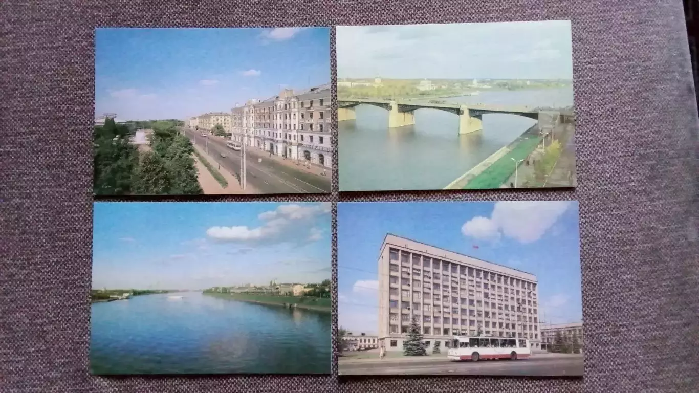 Города СССР : Калинин (Тверь) 1987 г. полный набор - 15 открыток (чистые) 3
