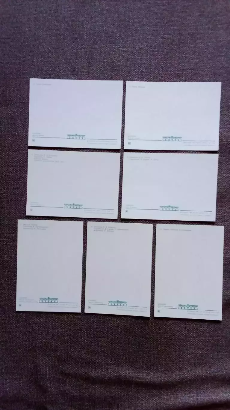 Города СССР : Калинин (Тверь) 1987 г. полный набор - 15 открыток (чистые) 7