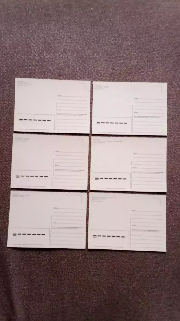 Города СССР : Воронеж 1985 г. полный набор - 12 почтовых карточек (открыток) 6