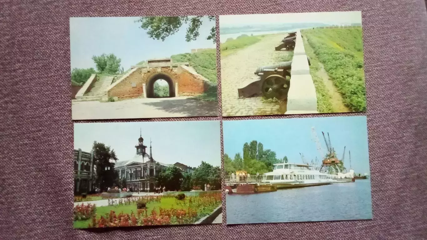 Города СССР : Азов (Ростовская область) 1988 г. полный набор - 15 открыток 4