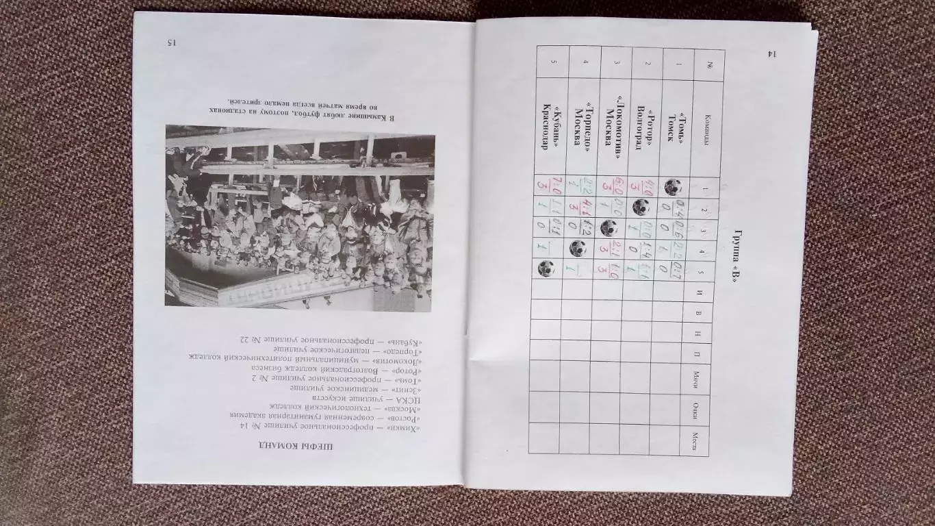 Футбол : X Первенство России 2004 г. Юноши 10 - 20 октября Камышин (буклет) 7