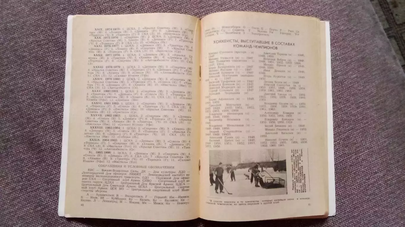 Хоккей Календарь - справочник 1986 / 1987 гг. Чемпионат СССР ( Спорт ) 6