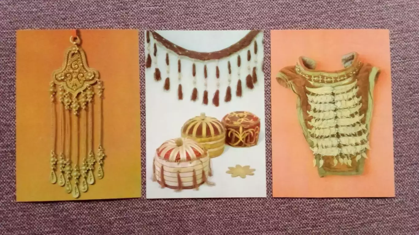 Серебро в фондовых собраниях музея КБА СССР 1988 г. полный набор - 15 открыток 5