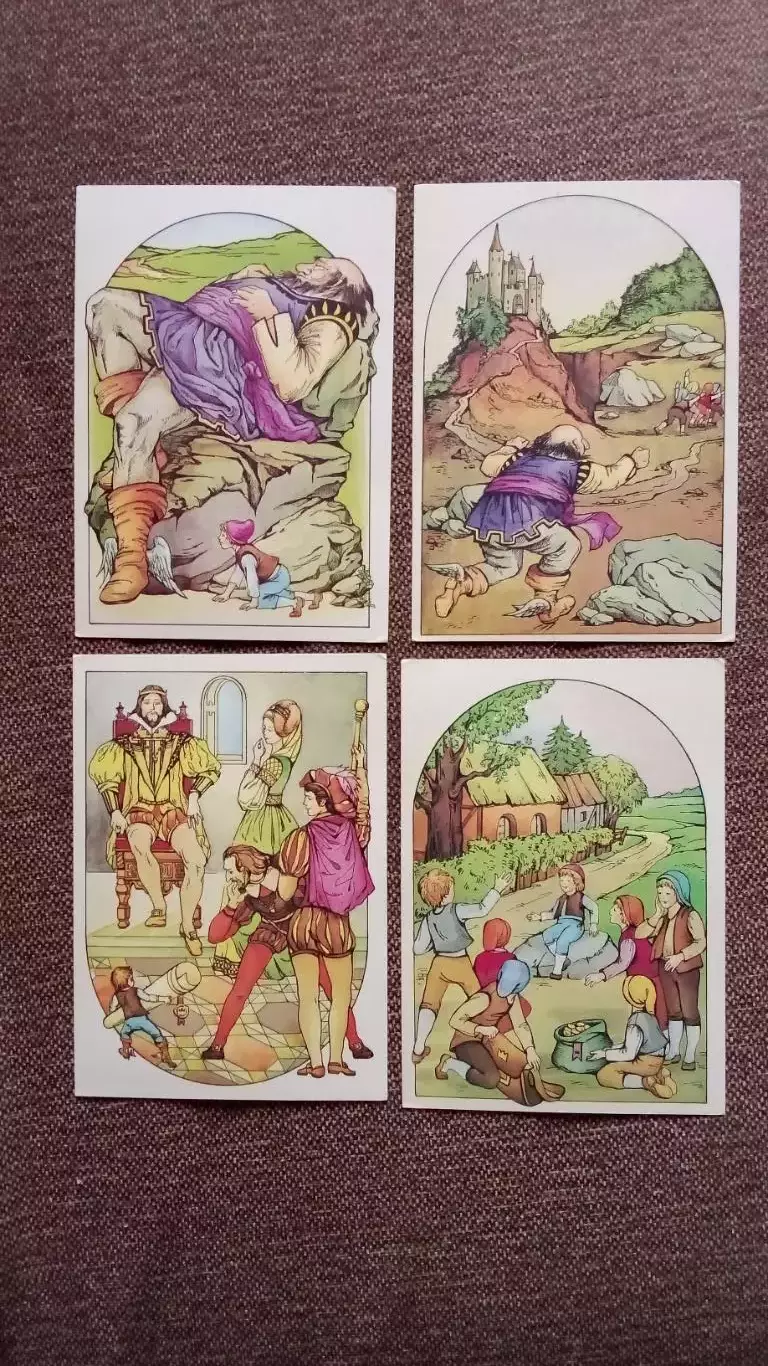 Шарль Перро - Мальчик-с пальчик 1988 г. полный набор - 16 открыток (Сказка) 5