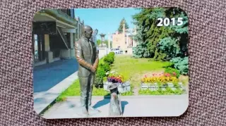 Карманный календарик : Пятигорск Скульптура Киса Воробьянинов (12 стулья) 2014 г