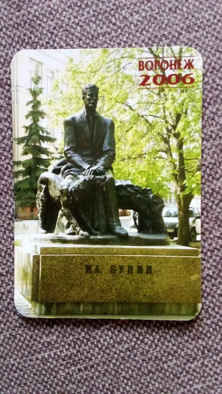 Карманный календарик : Воронеж Памятник Ивану Бунину (Бунин) 2006 г. Города