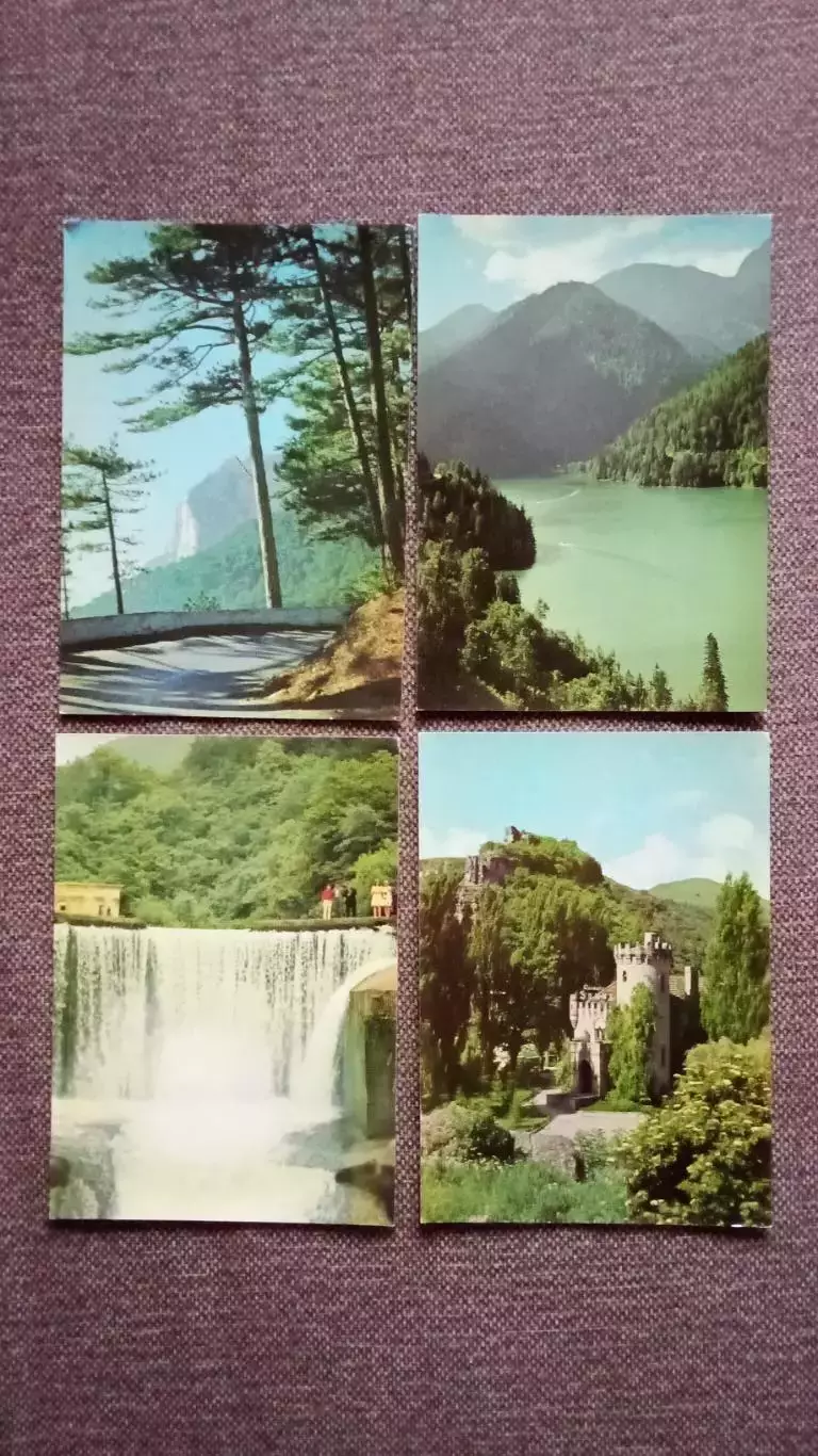 С Аэрофлотом на курорты Крыма и Кавказа (70 - е годы) полный набор 16 открыток 5