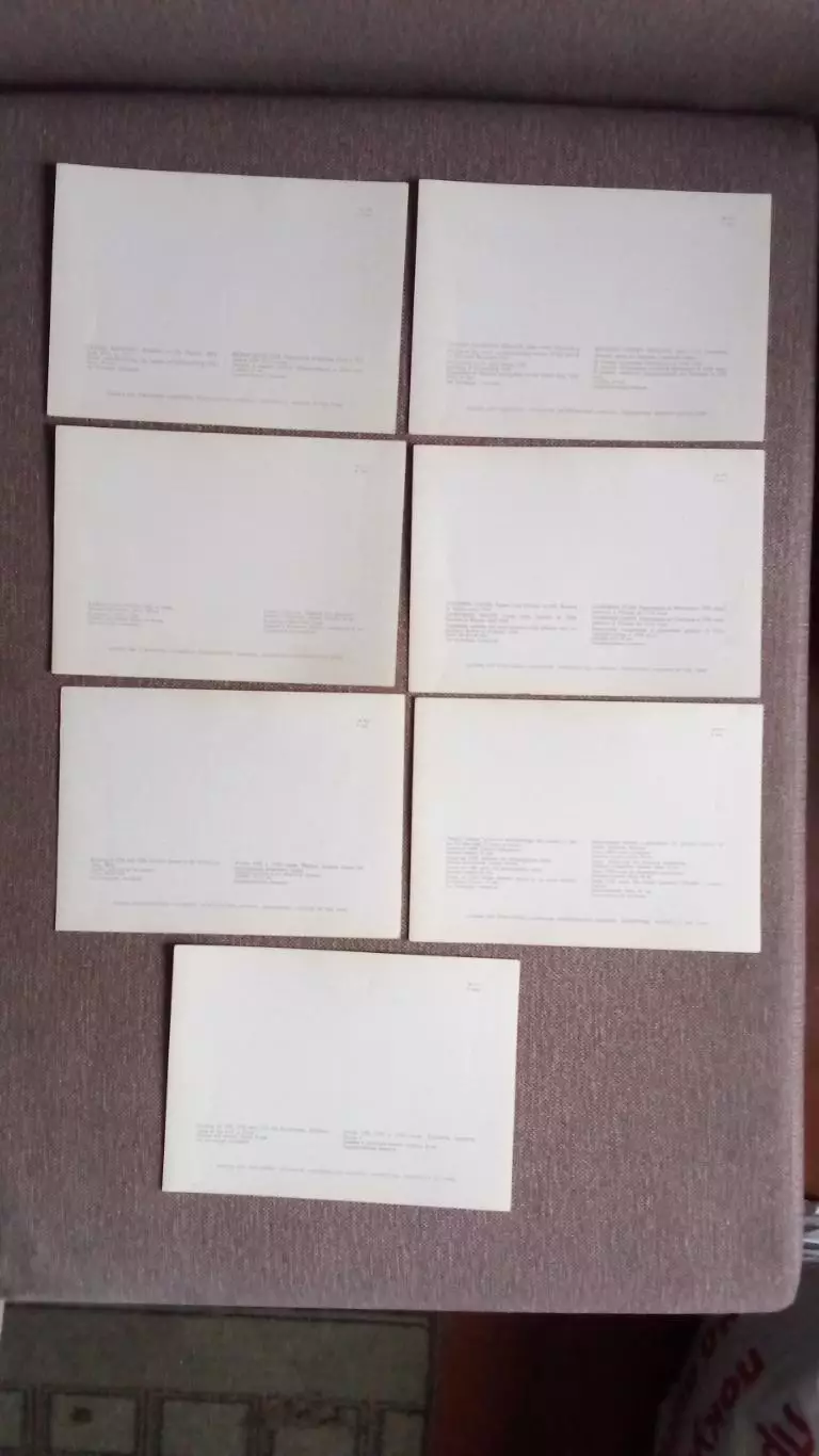 МЕДАЛИ и МОНЕТЫ Петровского времени 1973 г. набор из 15 открыток (Фалеристика) 7