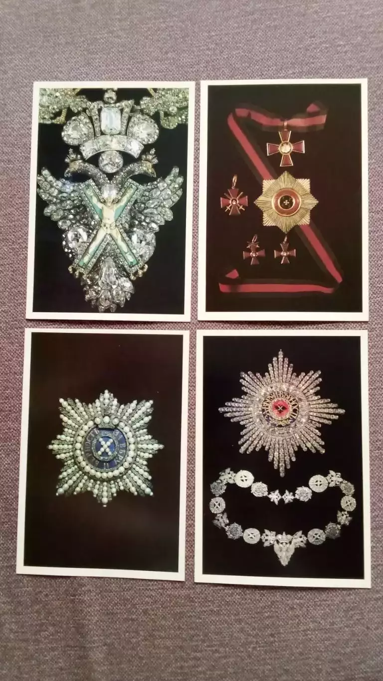 Ордена России 1991 г. полный набор - 18 крупноформатных открыток Фалеристика 4