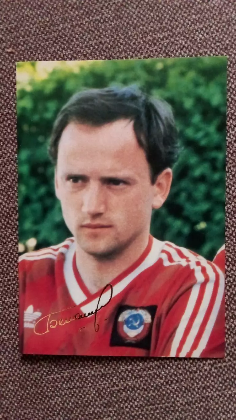 Сборная СССР по футболу (Футбол) Игорь Беланов ФК Динамо (Киев) автограф Спорт