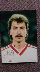 Сборная СССР по футболу (Футбол) : Сергей Алейников ФК Динамо (Минск) автограф