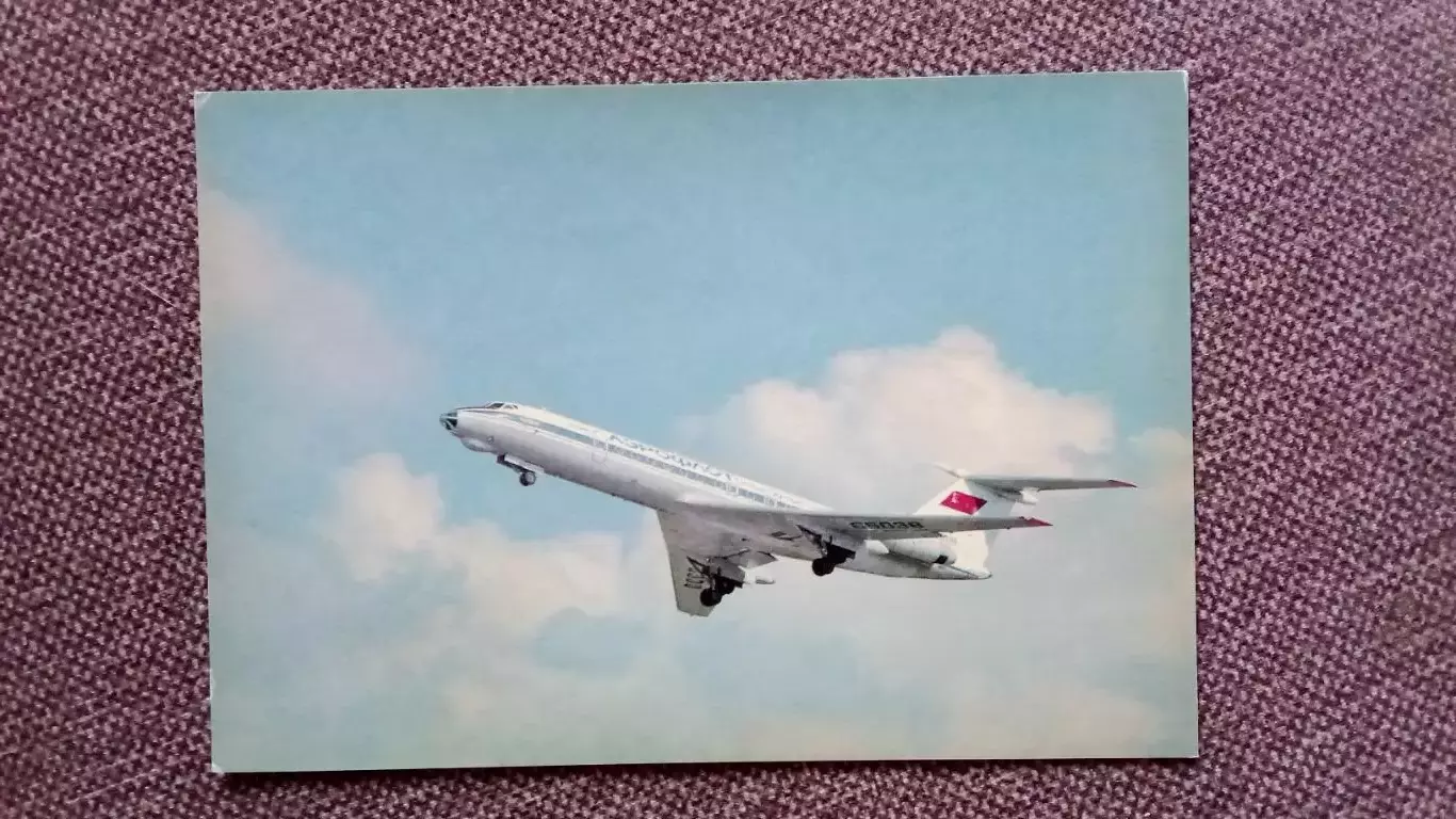 Самолет ТУ - 134 (80 - е годы) Авиация Транспорт Аэрофлот