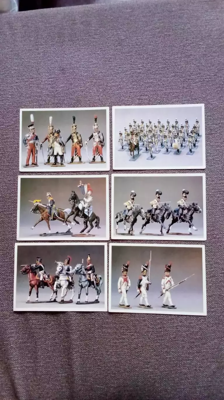 Стойкий оловянный солдатик 1989 г. полный набор - 21 открытка (Военная форма) 2