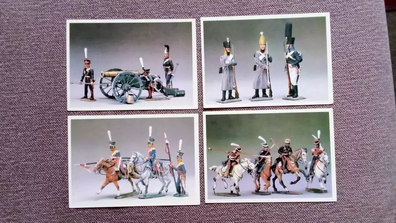 Стойкий оловянный солдатик 1989 г. полный набор - 21 открытка (Военная форма) 5