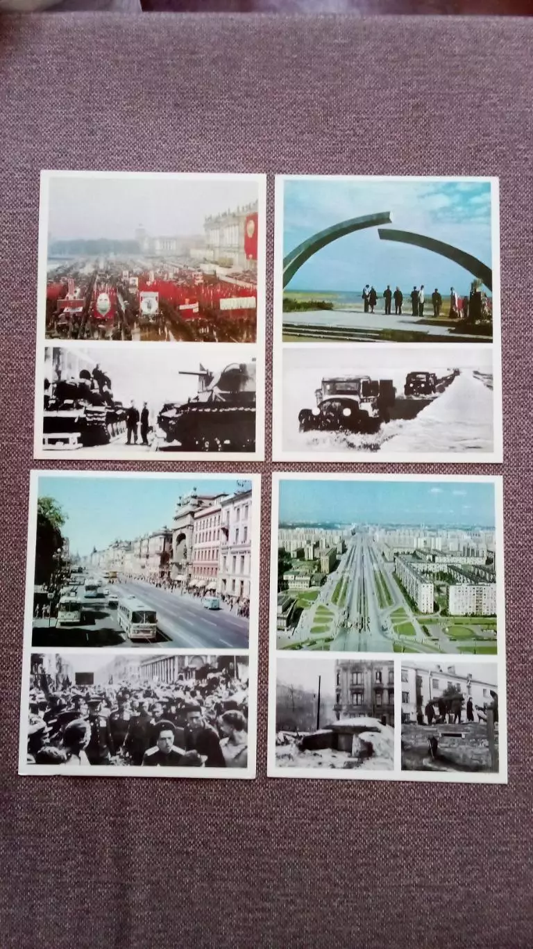 Города СССР : Ленинград 1978 г. полный набор - 15 крупноформатных открыток 4