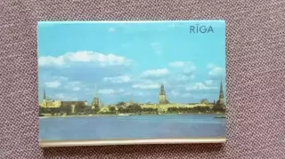 Города СССР : Рига (Латвия-Прибалтика) 1977 г. полный набор - 14 открыток