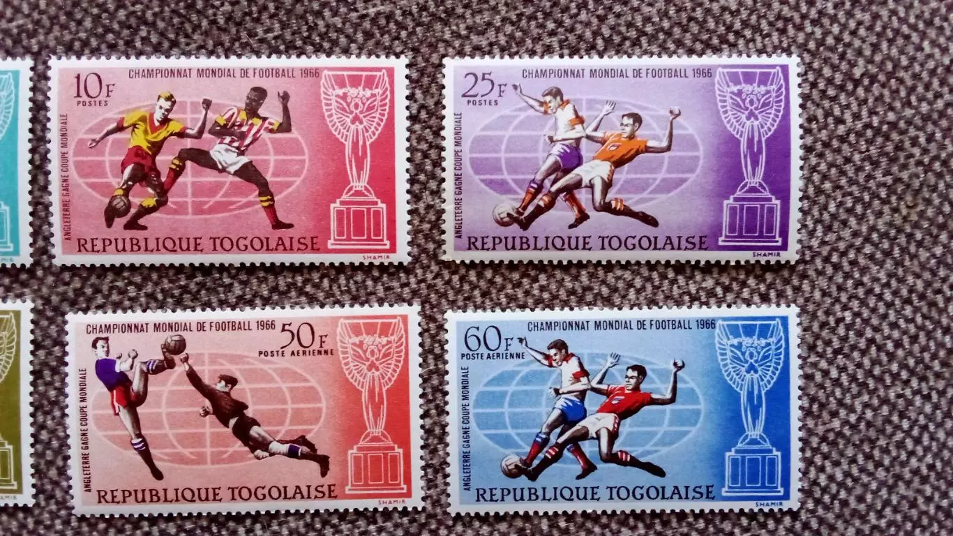 Чемпионат мира в Англии 1966 г. Того (полная серия) MNH ** футбол спорт 2