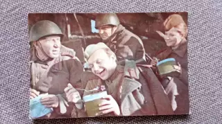 Актеры и актрисы кино и театра СССР : А. Мягков и И. Лапиков 1973 г. Артисты