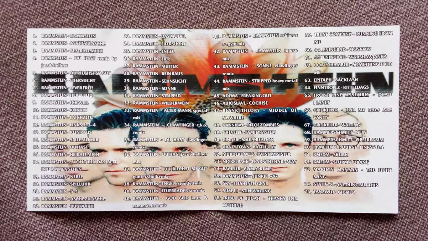 CD MP - 3 группа Rammstein Metal Rock (новый) 3
