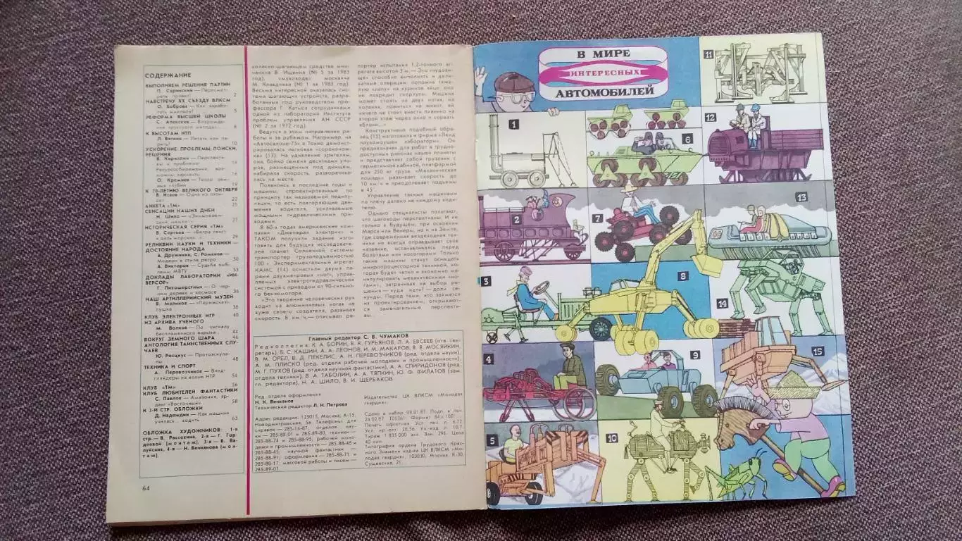 Журнал Техника молодежи № 3 (март) 1987 г. Артиллерия Транспорт Флот 3