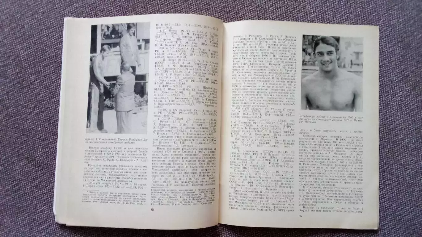Ежегодник - Плавание (выпуск № 2) 1978 г. Спорт Олимпиада Олимпийские игры 6