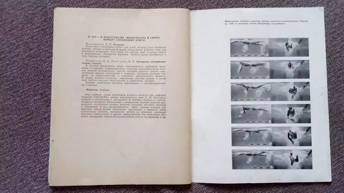 Ежегодник - Плавание (выпуск № 1) 1979 г. Спорт Олимпиада Олимпийские игры 3