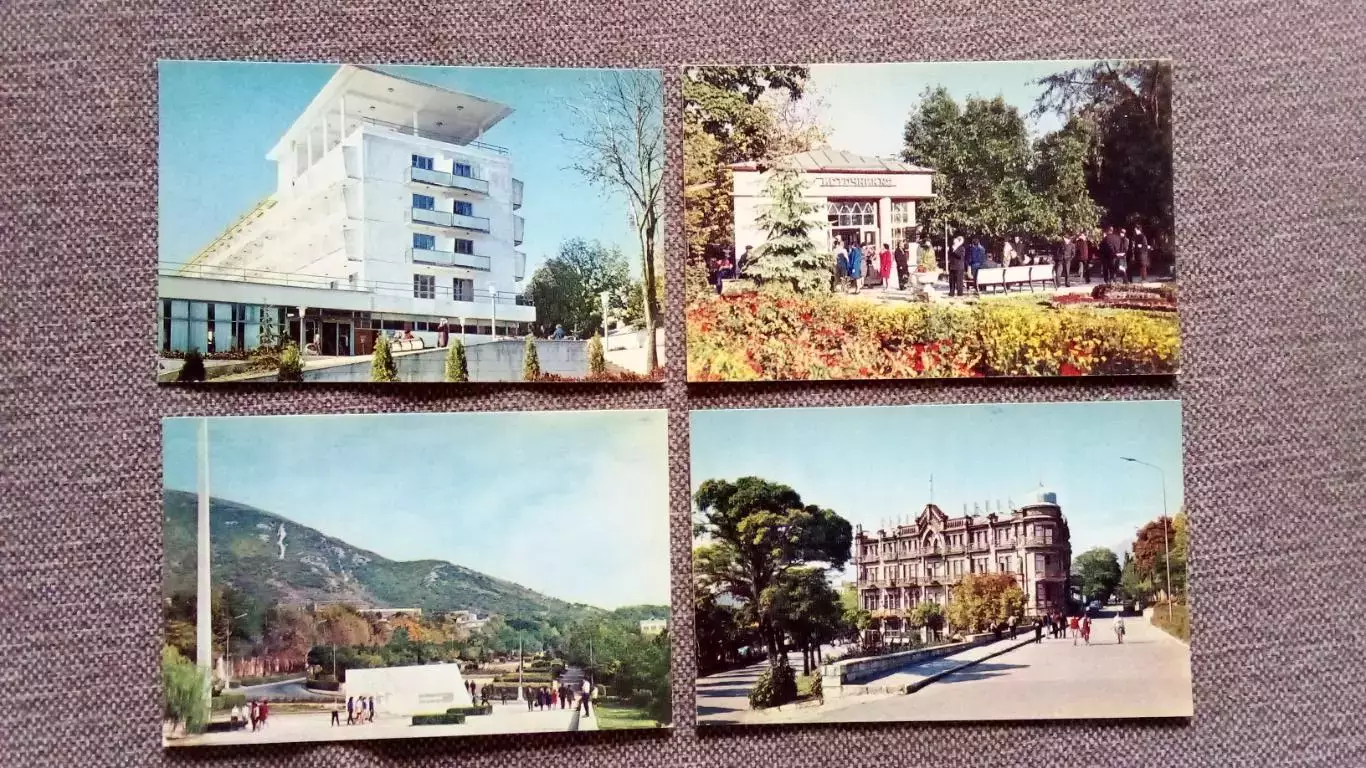 Города СССР (Курорты) : Пятигорск 1971 г. полный набор - 15 открыток (чистые) 2