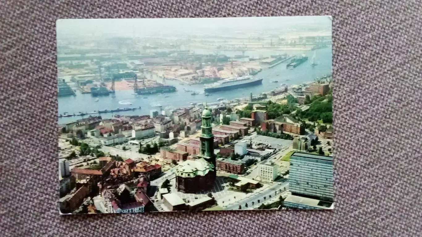 ФРГ Германия (Germany) Gamburg (Гамбург) - Морской порт (70 - е годы) Транспорт