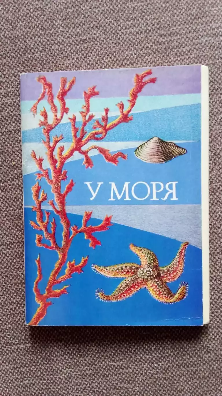 У моря 1981 г. полный набор - 16 открыток (чистые) Морская флора и фауна